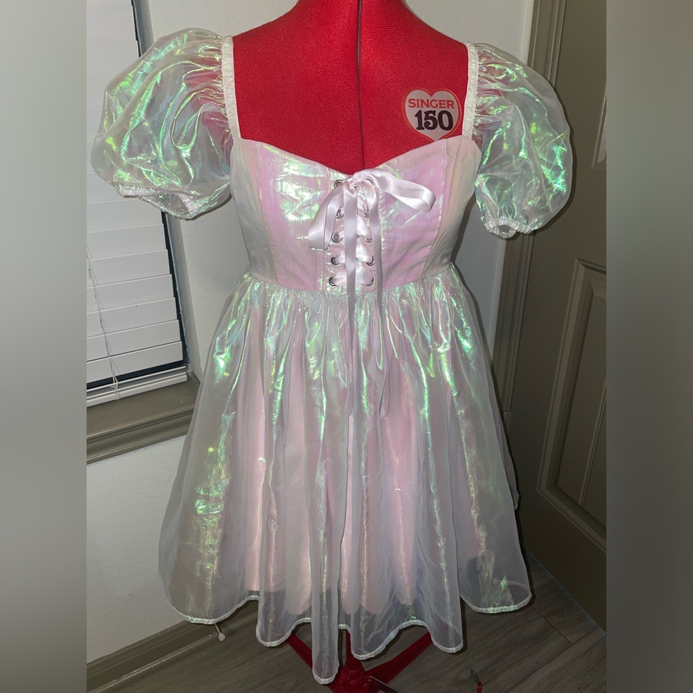 Dolls Kill x My Little Pony iridescent babydoll dress